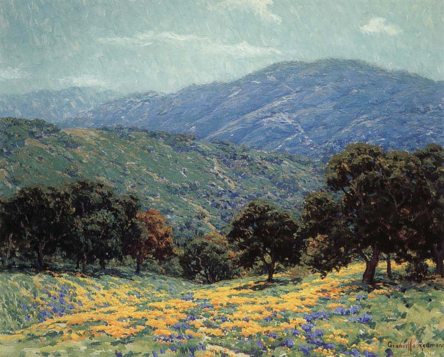 Granville Redmond Flowers Under the Oaks